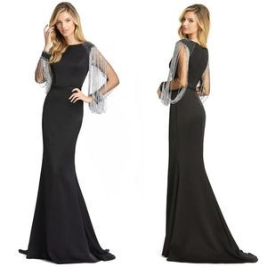 MAC DUGGAL 20116 TWO SLEEVE GOWN DRESS